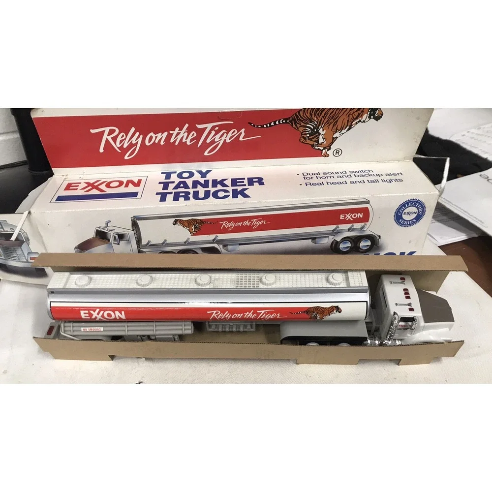 1993  Exxon Rely On The Tiger Tanker Truck-NIB Box In Good Condition